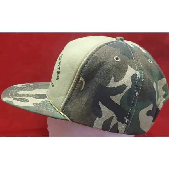 Vintage Segovia Travel Center Camouflage Foam Snapback Hunting Hat Cap - Picture 4 of 8